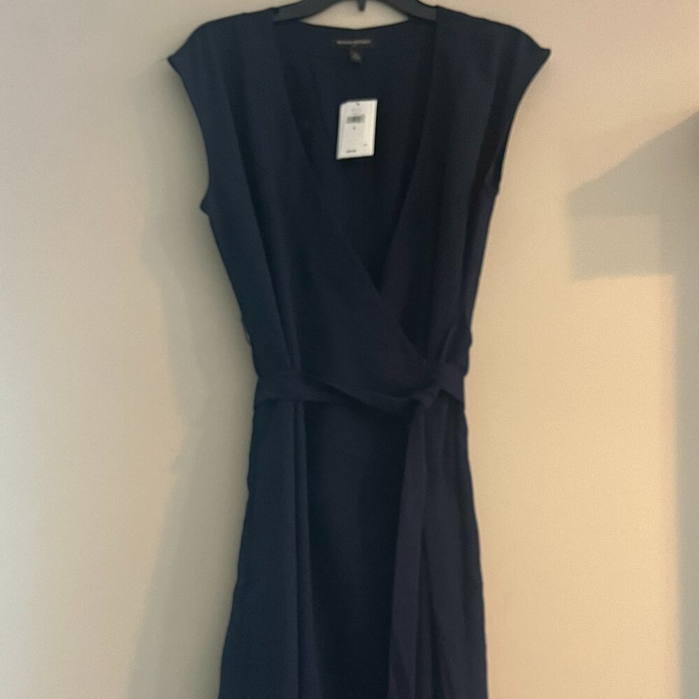 Banana Republic Navy Midi Dress